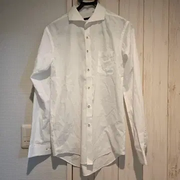 화이트 슬림핏 긴팔 셔츠 L 남성용 정장 셀렉트