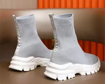 [ 몇 회 착용 ] 삭스 스니커즈/삭스 부츠/니트 부츠(그레이)