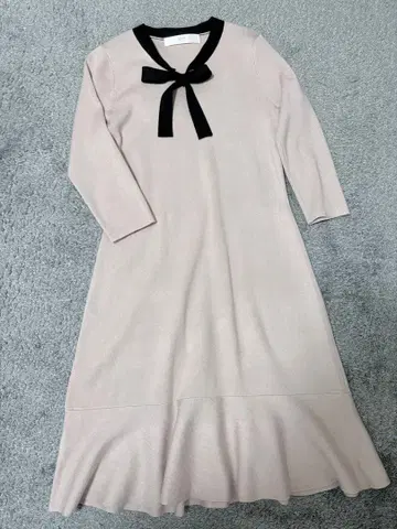 tocco closet 핑크 리본 포함 니트 원피스 M