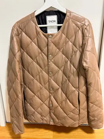 TAION CITY LINE 베이지 다운 자켓