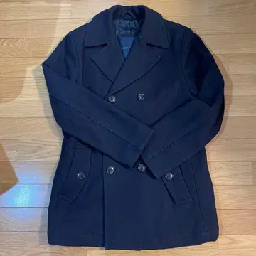 TOMMY HILFIGER 네이비 울 피코트