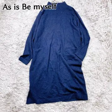 캐시미어 100% Asis Be myself. 니트 가디건 네이비 LL