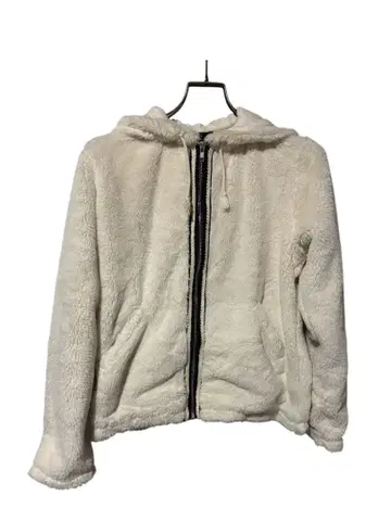 agnes b. 에네스베 복슬복슬 후드티 아우터 화이트