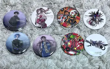 에반게리온 RADIOEVA 한정판 캔뱃지 8개 세트 에바