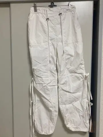 원 웨이 화이트 캐주얼 팬츠 드로우 스트링 포함