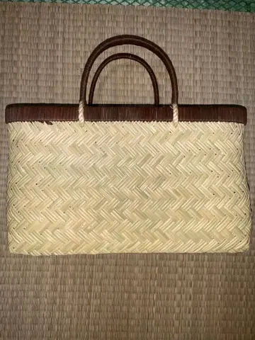 토리코시 대나무 세공 시장 바스켓 에코백 중간 사이즈 특선 라스트 1개