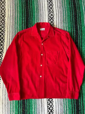 50s 60s 코듀로이 셔츠 빈티지