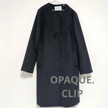 OPAQUE.CLIP 노카라 자켓 울 코트