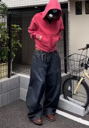 jaded london 배기 데님 와이드 데님 y2k archive