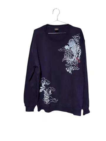 일본풍 패턴 프린트 맨투맨 4L