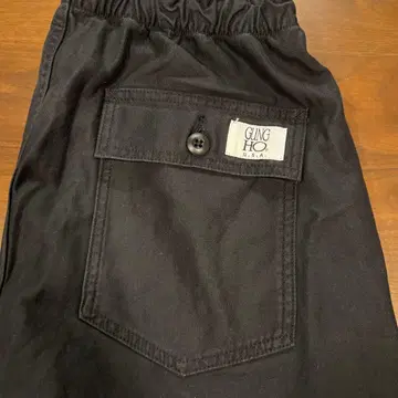 GUNG HO 블랙 카고 팬츠