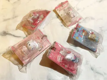 헬로키티 패키지 미니어처 컬렉션 5개 세미 컴프
