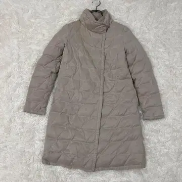 [ 새상품급 ] 이브스 퀼팅 롱 코트 무지 다운 페더