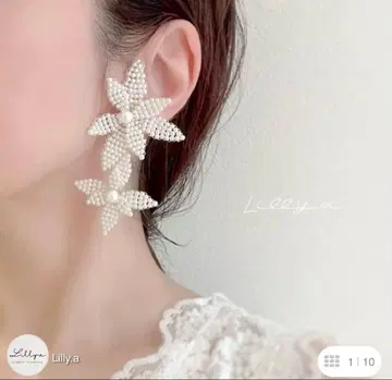 펄 플라워 귀걸이