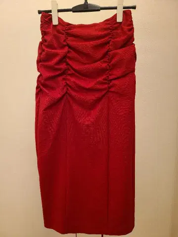 LOUNIE 레드 롱 스커트