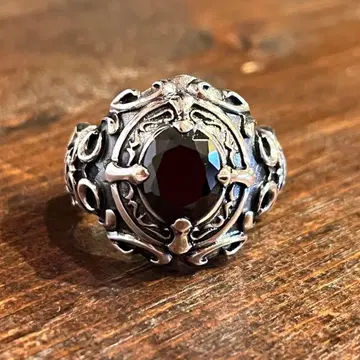 Sterling 실버 925 반지 (Zirconia-BK)