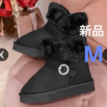 미셸 마카롱 비쥬 버클 어그 부츠 M