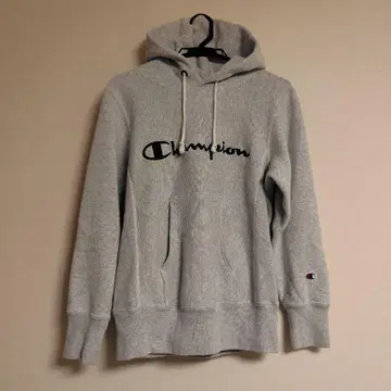 Champion REVERSE WEAVE 그레이 후드 부착 후드티 L