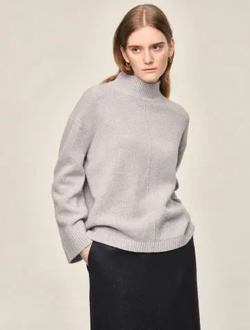 띠어리 럭스 모크넥 울 니트 23AW