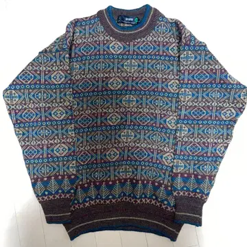 더 마켓 기하학 패턴 니트 울 100% 패턴 니트