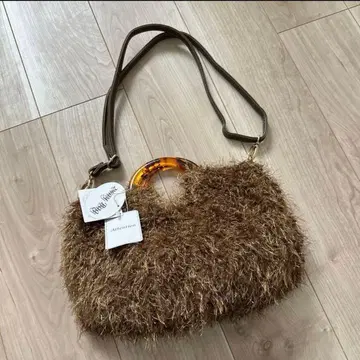 미사용 새상품 택 포함 2way 브라운 퍼 백