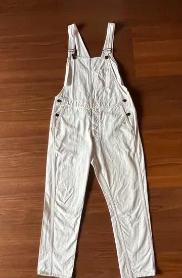 존불 johnbull 오버롤 화이트 미색 살로펫 작업복