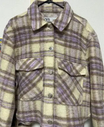 ZARA 체크 자켓 L