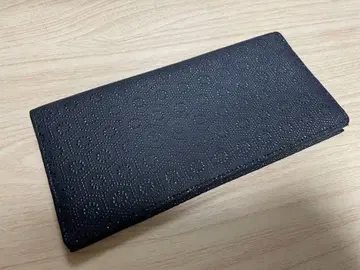 미사용 새상품 인덴야 블랙 거북이 등껍질 패턴 장지갑