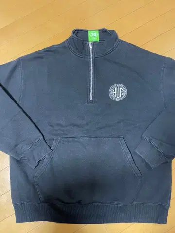 HUF 블랙 집업 맨투맨