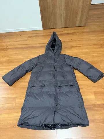 새상품급 질 샌더 콜라보 유니클로+J 프리미엄 롱 다운 코트