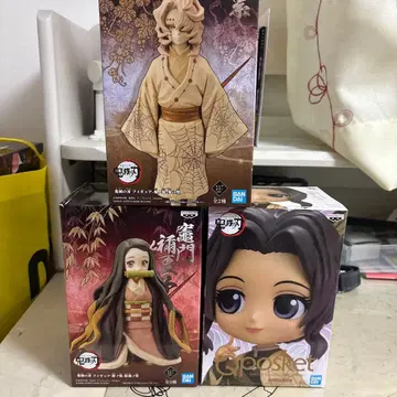 BANDAI Qposket 코쵸우 시노부 네즈코 루이 피규어 세트