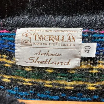 인버아란 셰틀랜드 울 니트 가디건 40