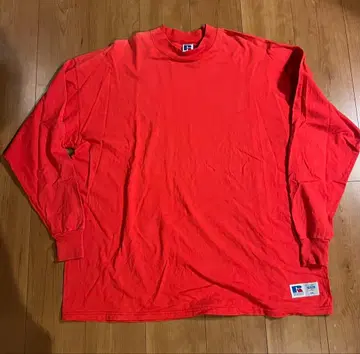 RUSSELL ATHLETIC 빨간색 XXL 긴팔 T셔츠
