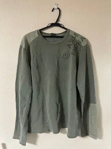 A|X 올리브 그린 롱 슬리브 셔츠