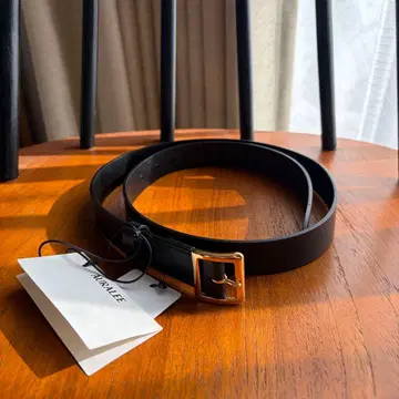 AURALEE SQUARE BUCKLE BELT 블랙 미사용 새상품