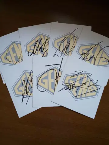 상태 좋음 EXILE GENERATIONS 사인 7장 세트