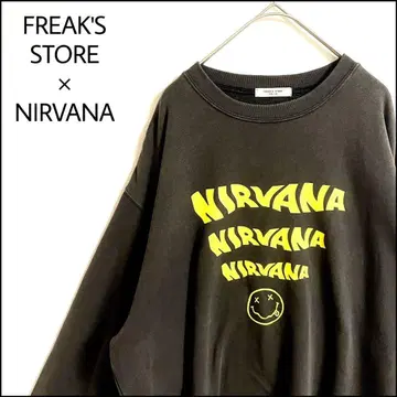 FREAK'S STORE 맨투맨 NIRVANA 브라운 오버 사이즈