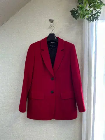 라핀 빨간색 테일러드 자켓
