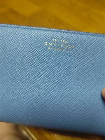 SMYTHSON 접이식 지갑 블루