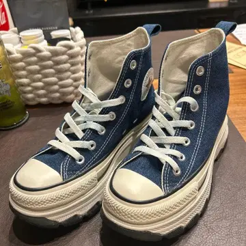 CONVERSE ALL STAR 데님 하이컷 통굽 스니커즈