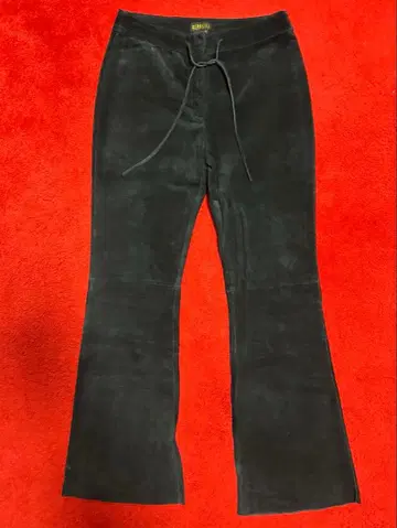 스웨이드 플레어 팬츠