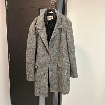 JOSEPH ABBOUD 체크 무늬 코트 LL