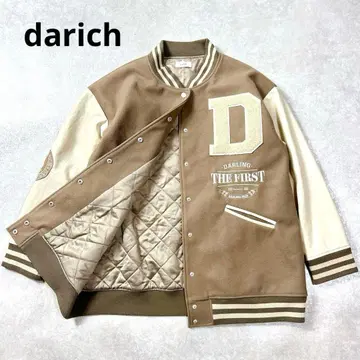 다리치 darich D 바시티 자켓 모카 오버 사이즈