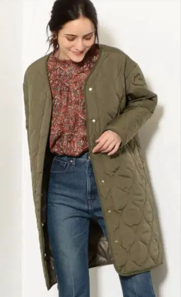 그린 라벨 릴랙싱 퀼팅 코트 여성용 38