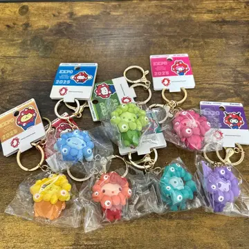 간사이 만박 산리오 최애 컬러 미야쿠미야쿠 키링 컴플리트 7종