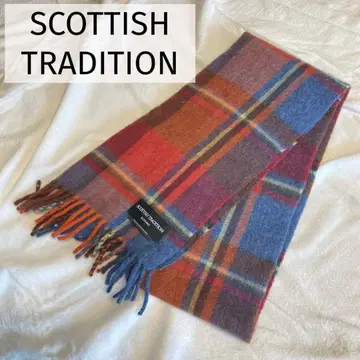 SCOTTISH TRADITION 머플러 체크 무늬 울 영국