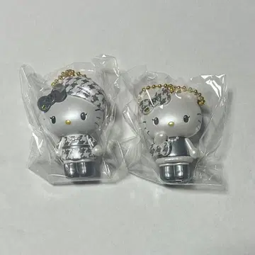 헬로키티 흑백 걸리시 시크릿 마스코트 참 2개 미미
