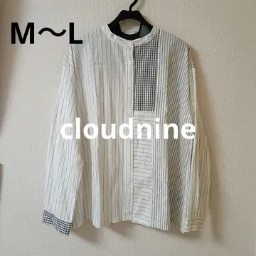 cloudnine 스트라이프 체크 M 사이즈 긴팔 셔츠 M L