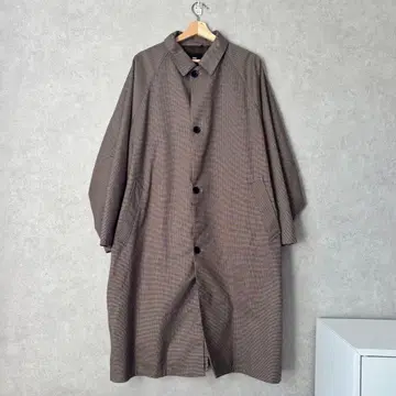 HARE 스텐카라 코트 체크 브라운 M 사이즈