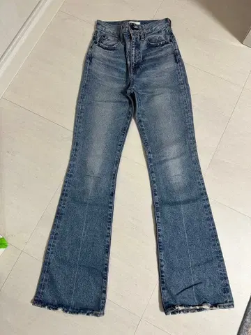 MOUSSY MVS 하이웨스트 플레어 팬츠 롱